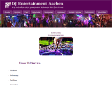 Tablet Screenshot of dj-entertainment-aachen.com